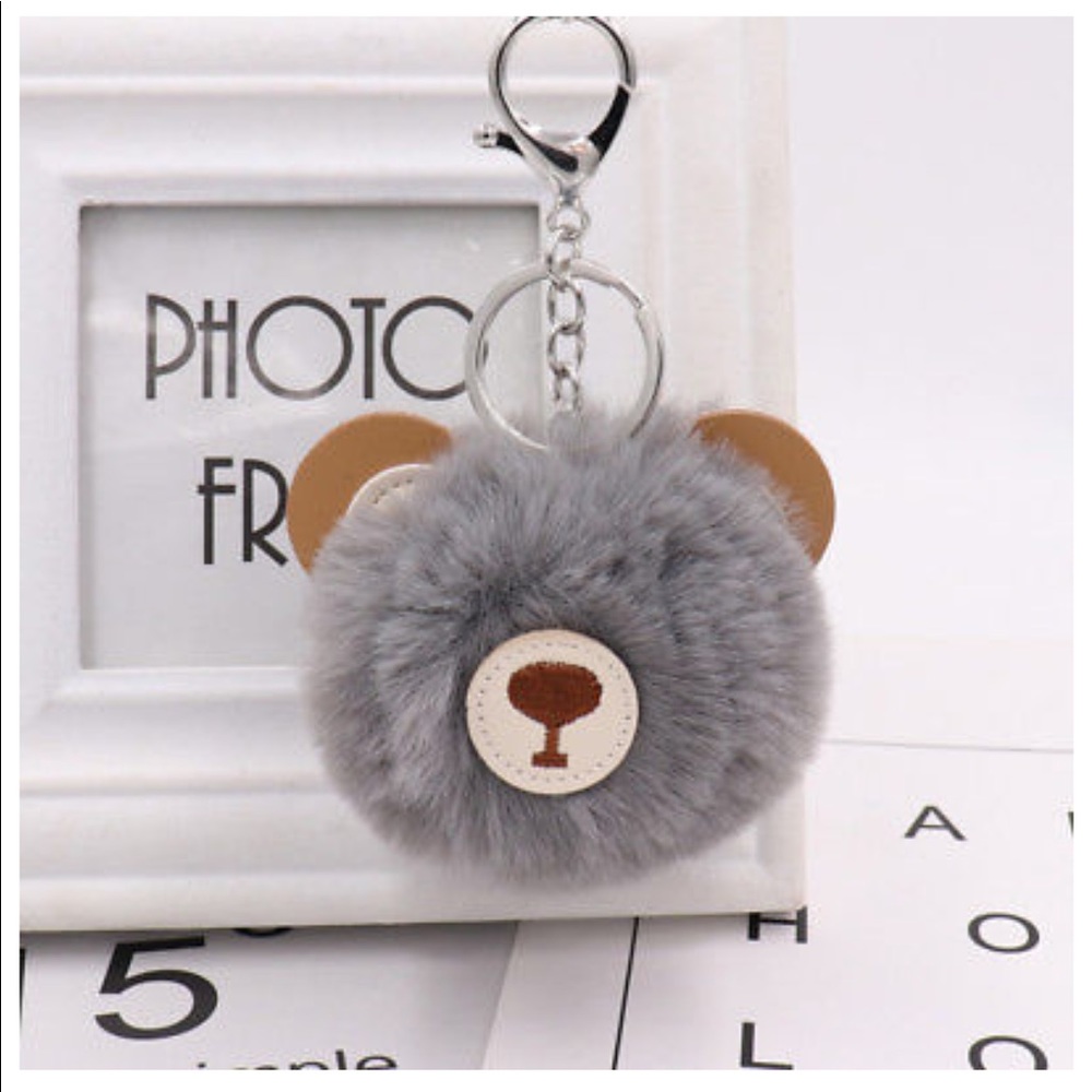 Pom Bear Keychain